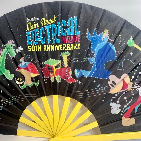 NWT. Disney Large fan with Electrical Parade Folding Hand Fan. - Picture 2 of 7